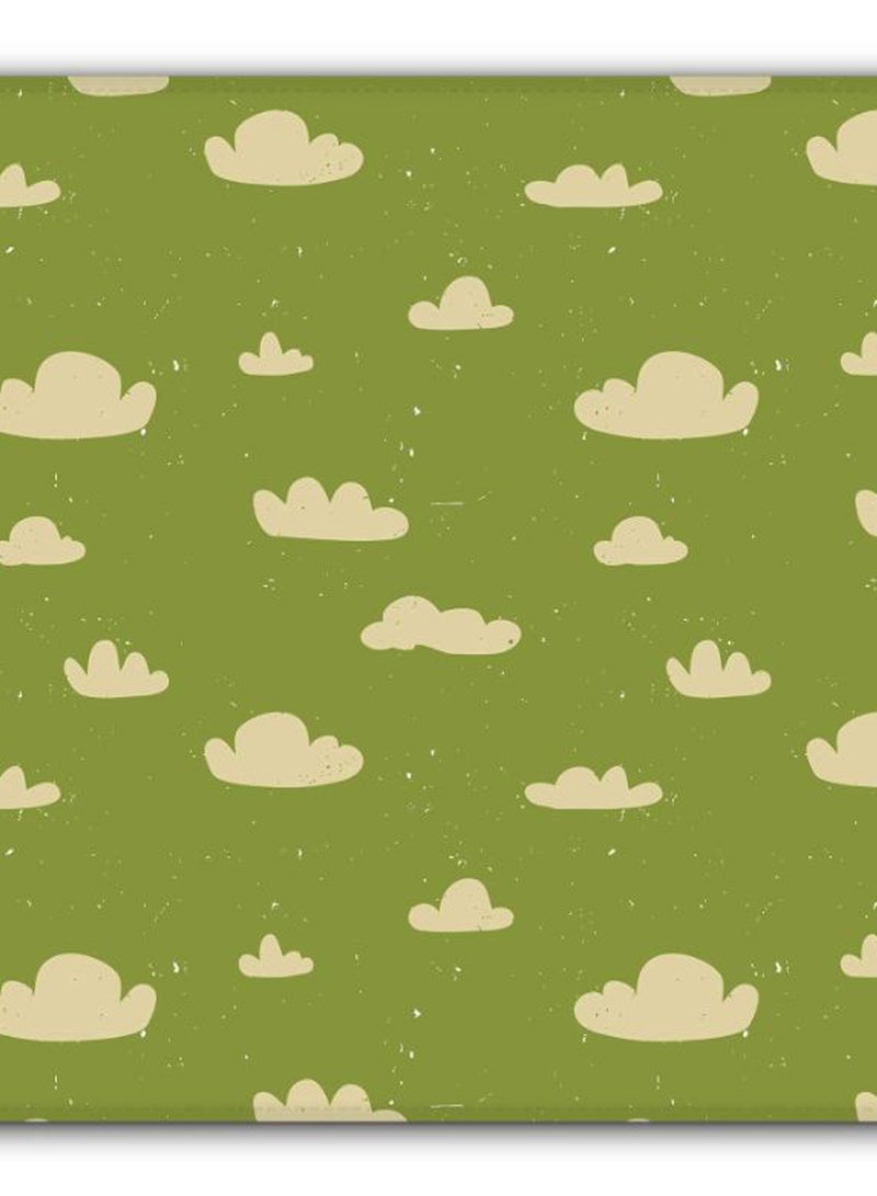 Stylizedd Wandering Clouds Non-Slip Gaming Mousepad Green/Beige  - Image 2