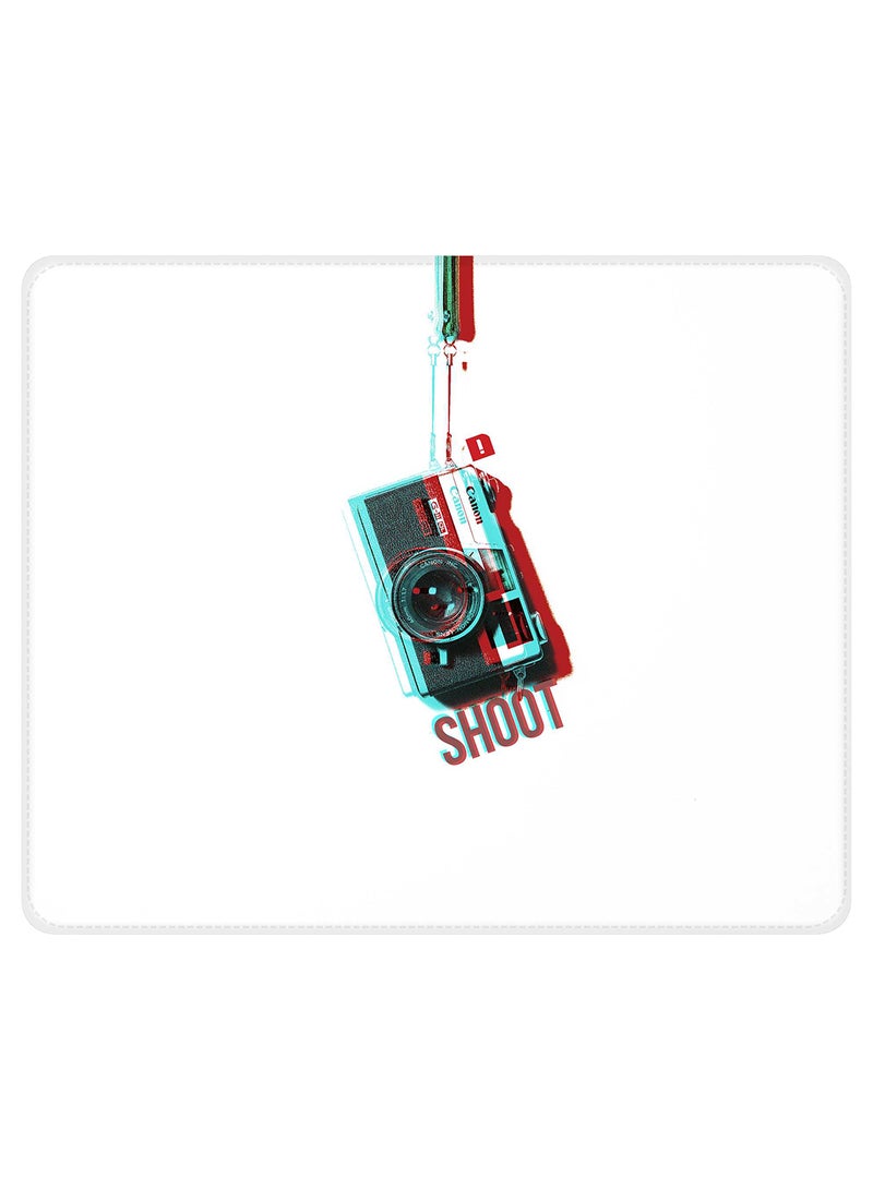 Stylizedd Shoot Non-Slip Gaming Mousepad White/Green - Image 1