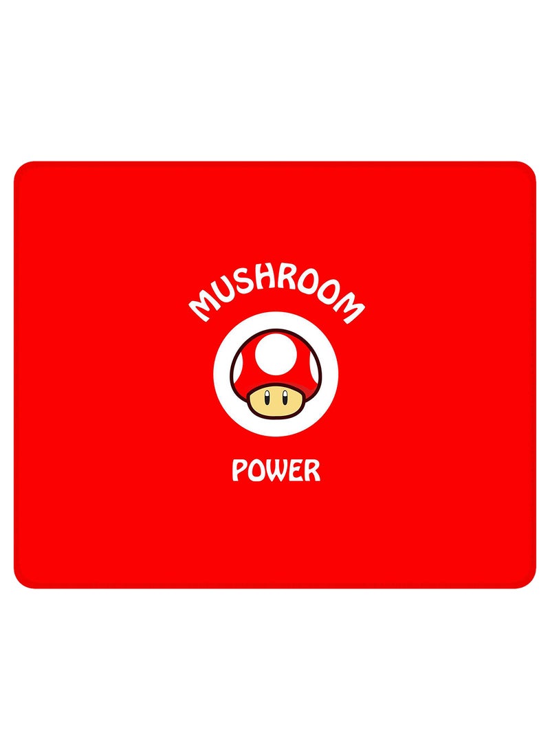 Stylizedd - Mushroom Power Non-Slip Gaming Mousepad Red/White - Image 1
