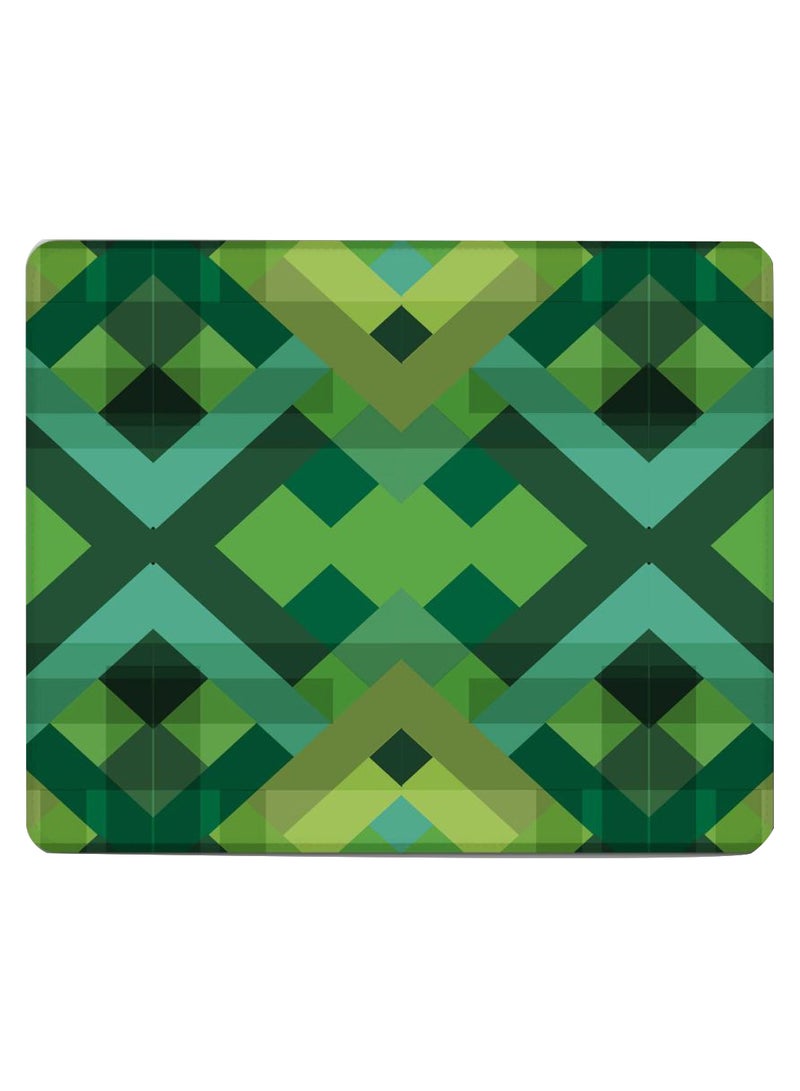 Stylizedd Geometric Reflections Non-Slip Gaming Mousepad Green  - Image 1