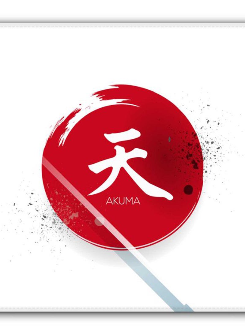 Stylizedd I Am Akuma Non-Slip Gaming Mousepad White/Red - Image 2
