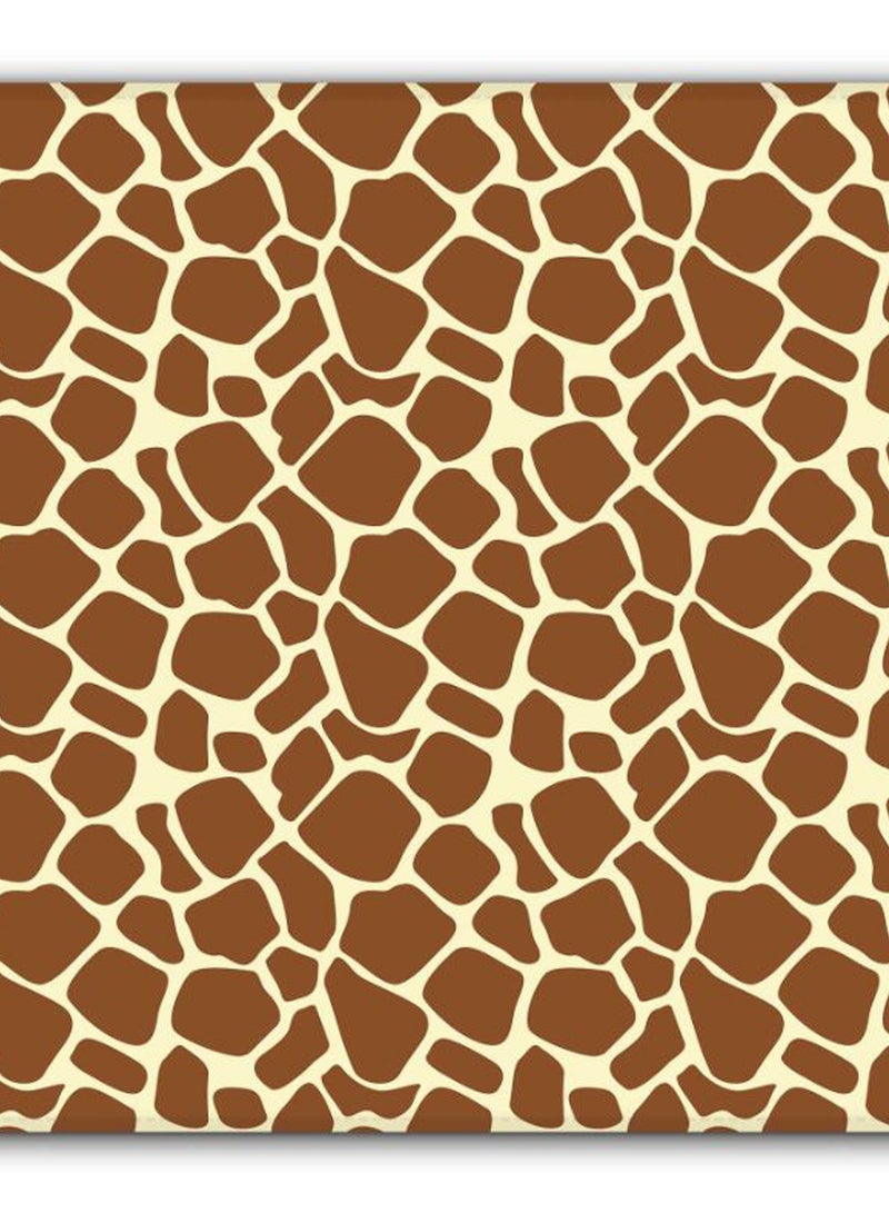 Stylizedd Somali Giraffe Skin Print Non-Slip Gaming Mousepad Brown/Yellow  - Image 2