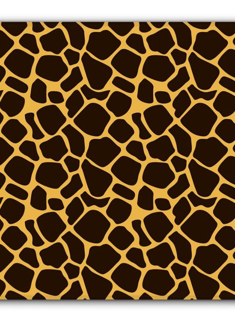 Stylizedd Giraffe Skin Non-Slip Gaming Mousepad Black/Yellow - Image 2