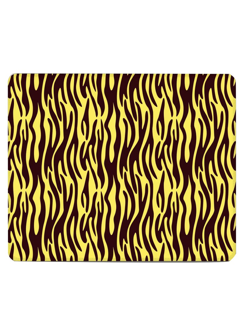 Stylizedd Jungle Stripes Non-Slip Gaming Mousepad Yellow/Brown  - Image 1
