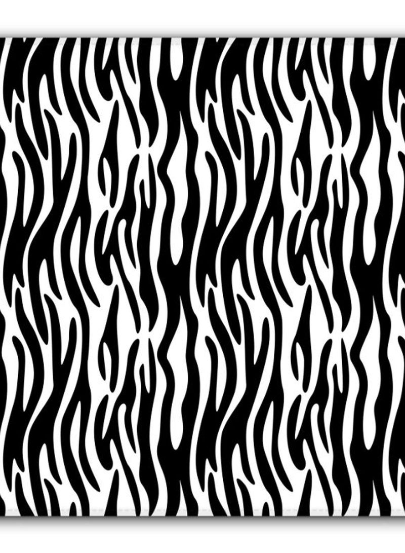 Stylizedd Zebra Stripes Non-Slip Gaming Mousepad Black/White  - Image 2