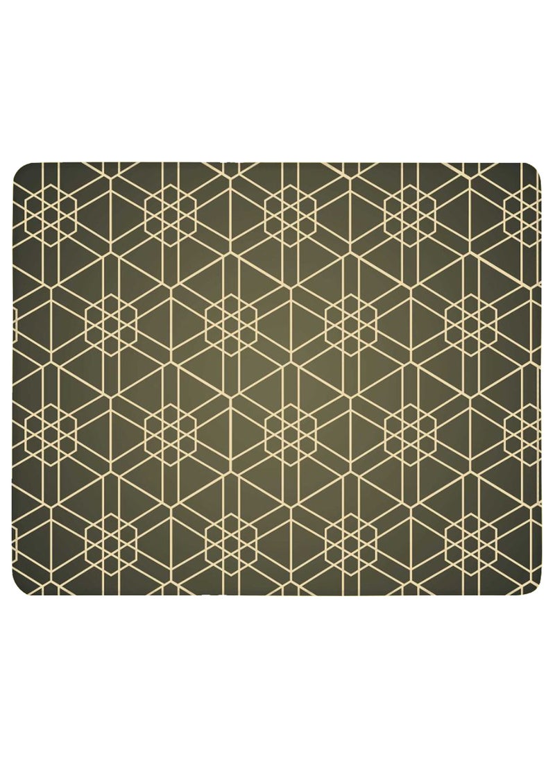 Stylizedd Hexarab Non-Slip Gaming Mousepad Grey/Beige - Image 1