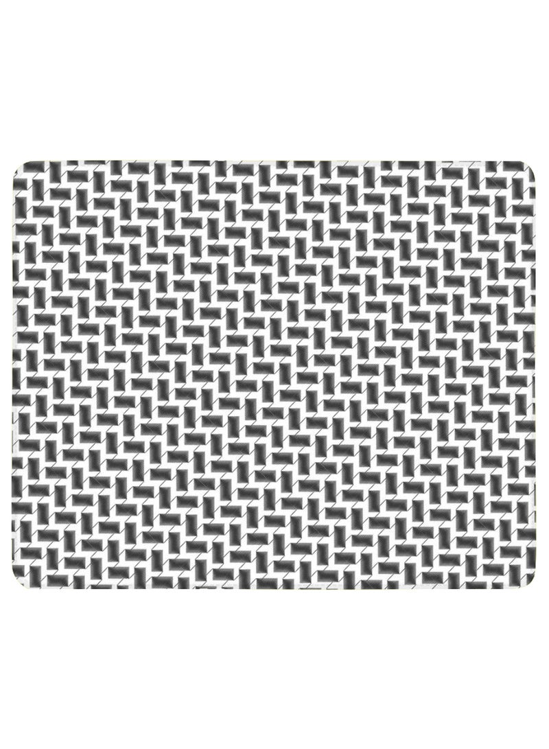 Stylizedd Shemag Non-Slip Gaming Mousepad Black/White - Image 1