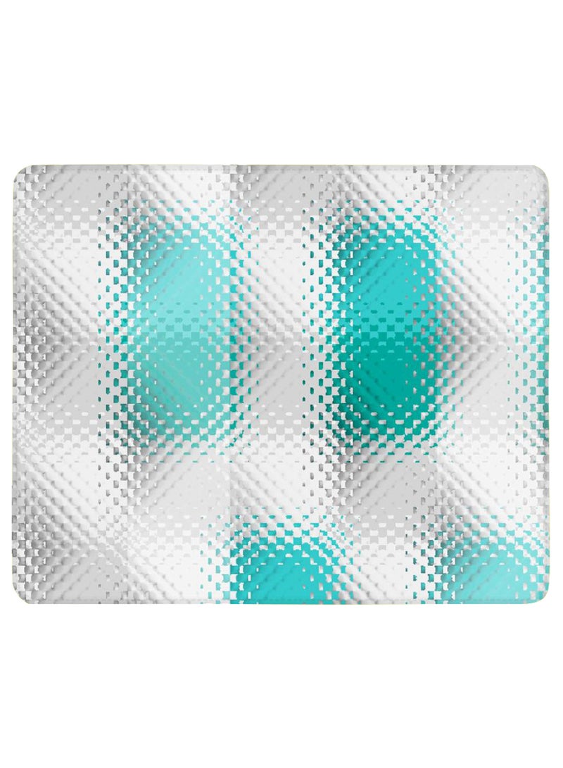 Stylizedd - Cubic Stairs Non-Slip Gaming Mousepad White/Blue - Image 1