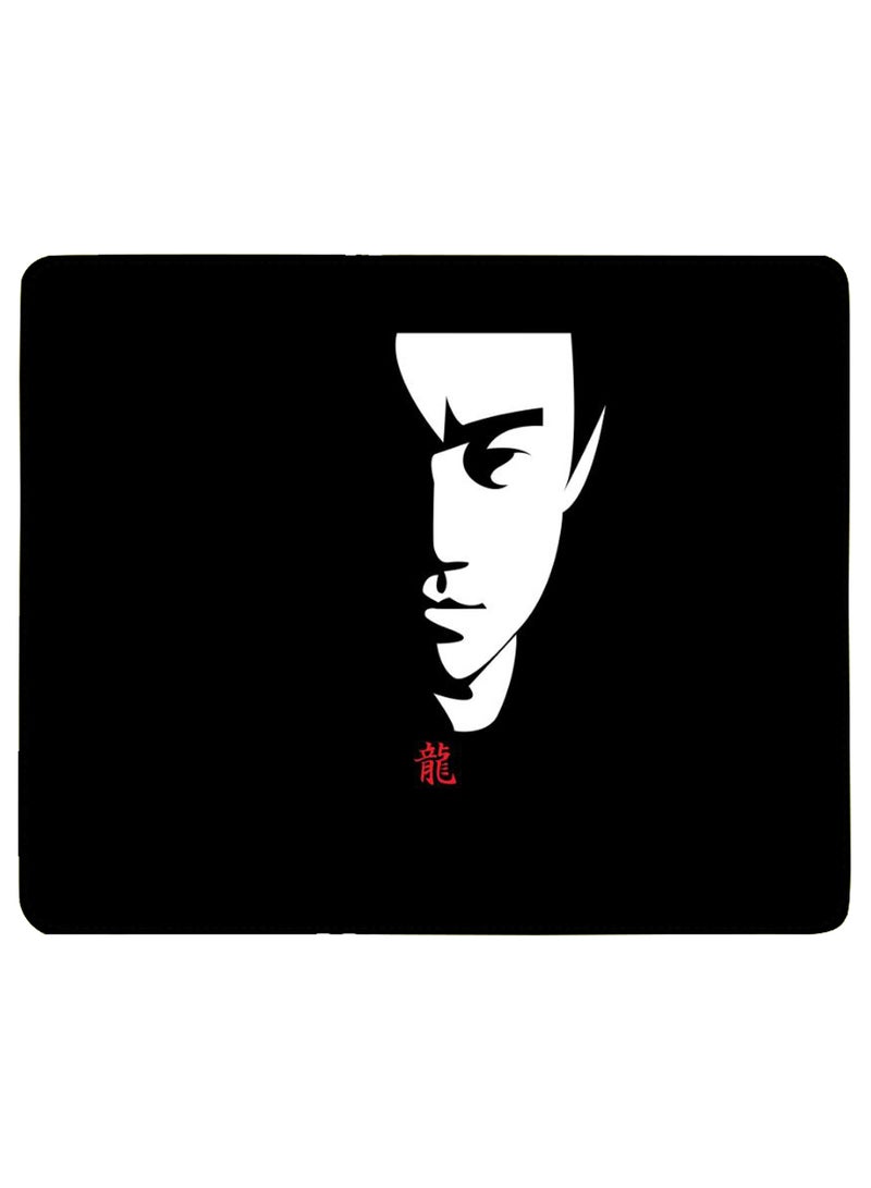 Stylizedd Bruce Lee Non-Slip Gaming Mousepad Black/White  - Image 1