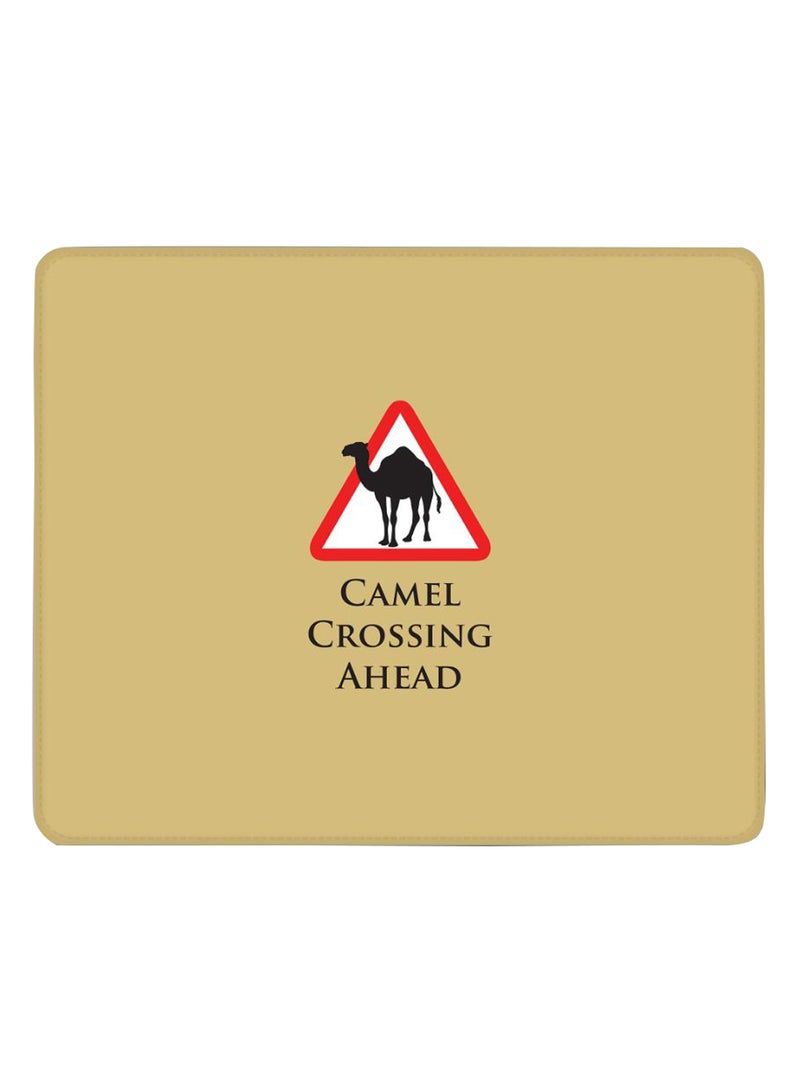 Stylizedd Camel Crossing Non-Slip Gaming Mousepad Beige/White/Black/Red  - Image 1
