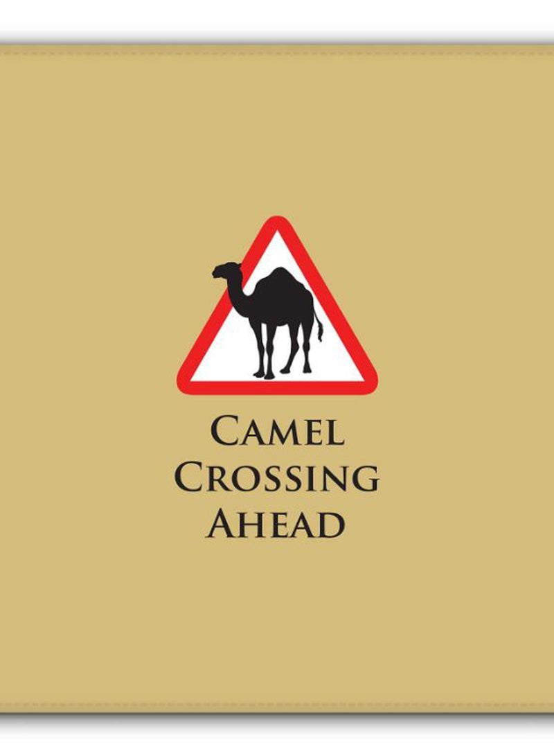 Stylizedd Camel Crossing Non-Slip Gaming Mousepad Beige/White/Black/Red  - Image 2