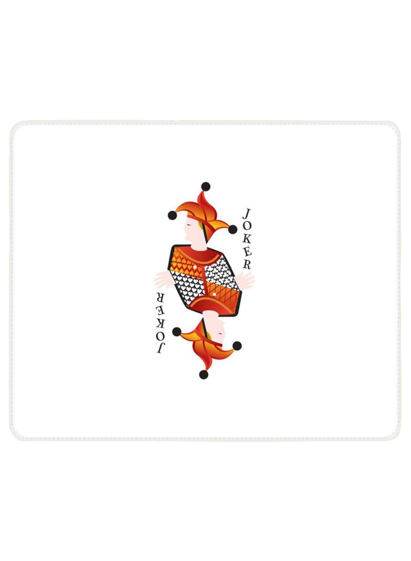 Stylizedd Joker Non-Slip Gaming Mousepad White/Red/Black - Image 1