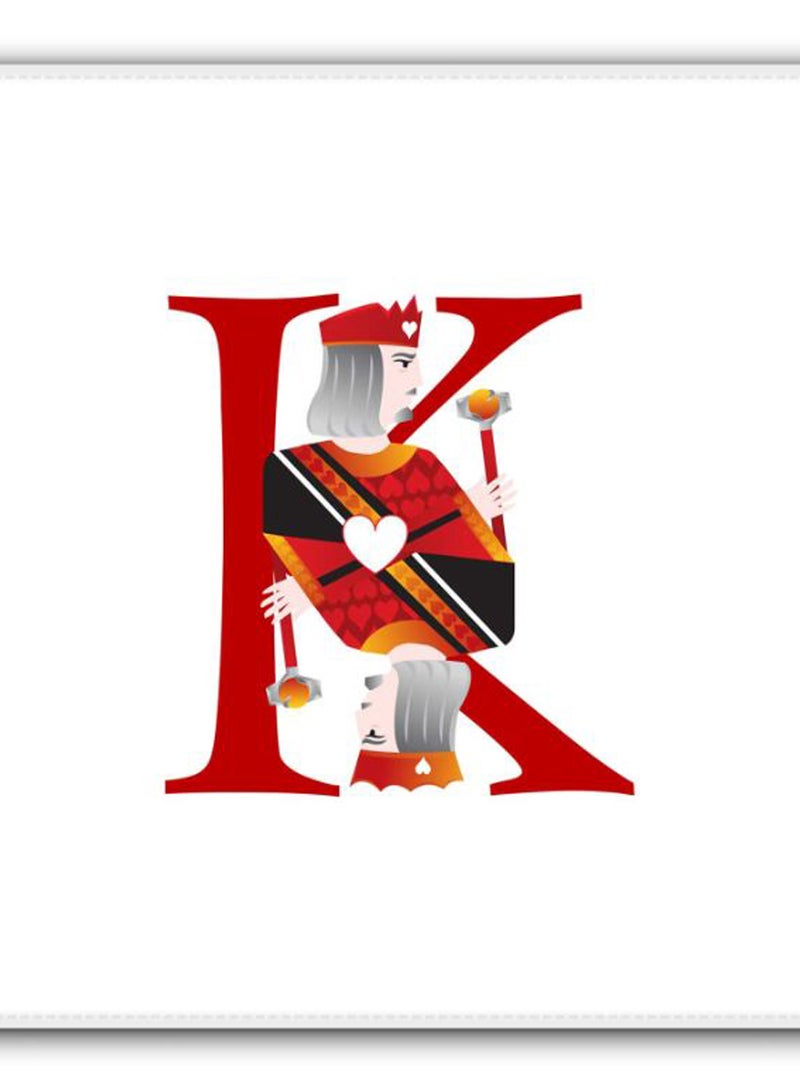 Stylizedd King Of Hearts Non-Slip Gaming Mousepad White/Red/Black - Image 2
