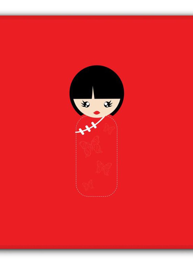 Stylizedd Chinese Doll Non-Slip Gaming Mousepad Red/Black/Beige  - Image 2
