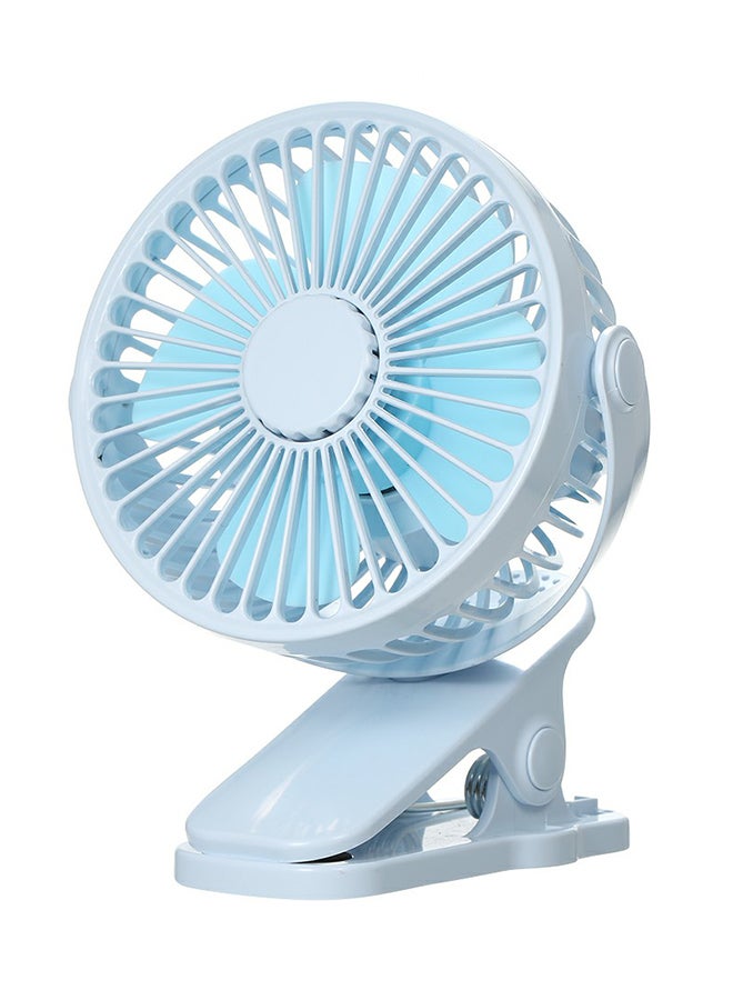 USB Charging Electric Clip-On Desktop Fan FS026 Blue - Image 1