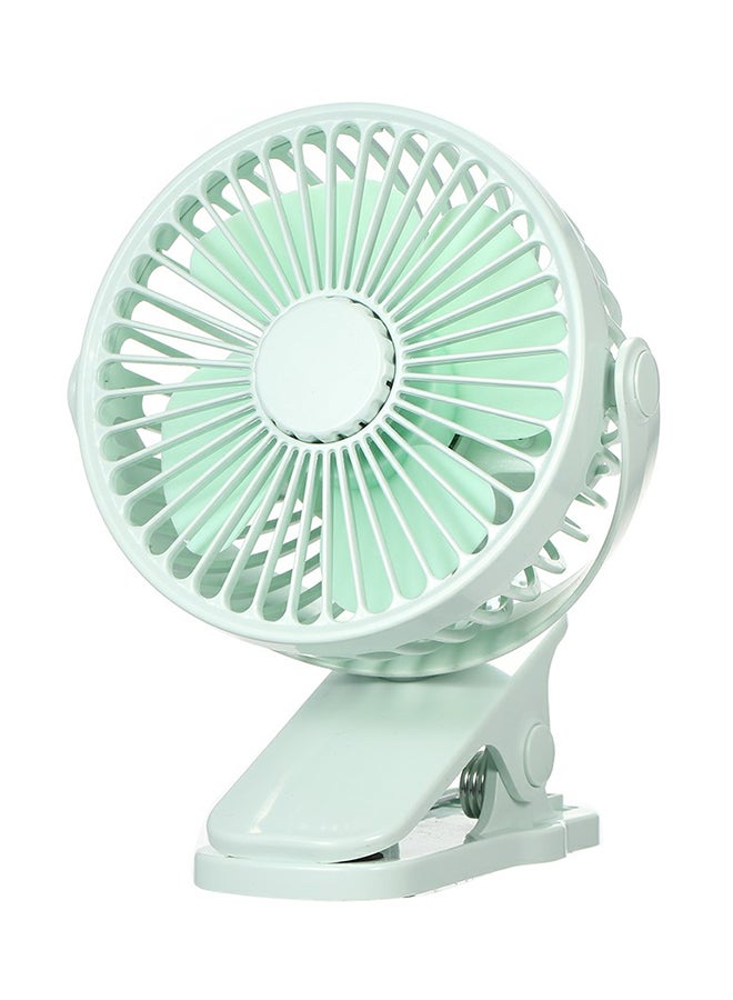 USB Charging Clip-On Desktop Fan FS028 Green