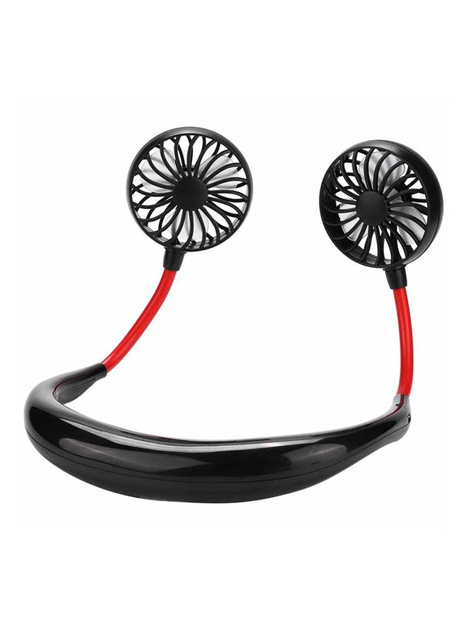 مروحة رقبة صغيرة بمنفذ USB FS024 أسود/أحمر - Image 1