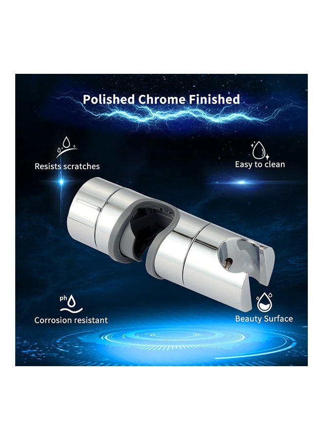 Adjustable Hand Shower Head Holder Silver - Image 2