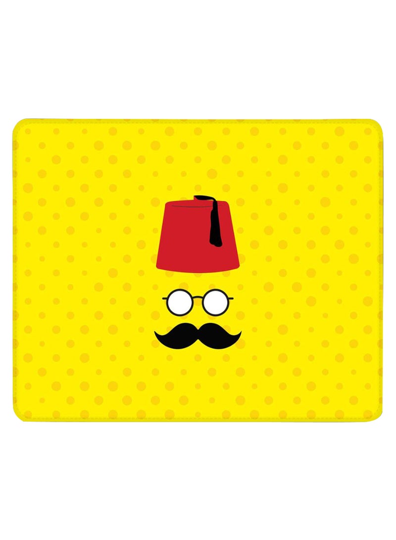 Stylizedd Moussy Basha Non-Slip Gaming Mousepad Yellow - Image 1
