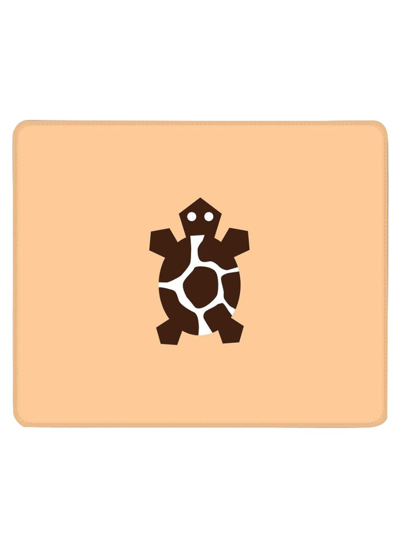 Stylizedd Tribal Turtle Non-Slip Gaming Mousepad Beige - Image 1