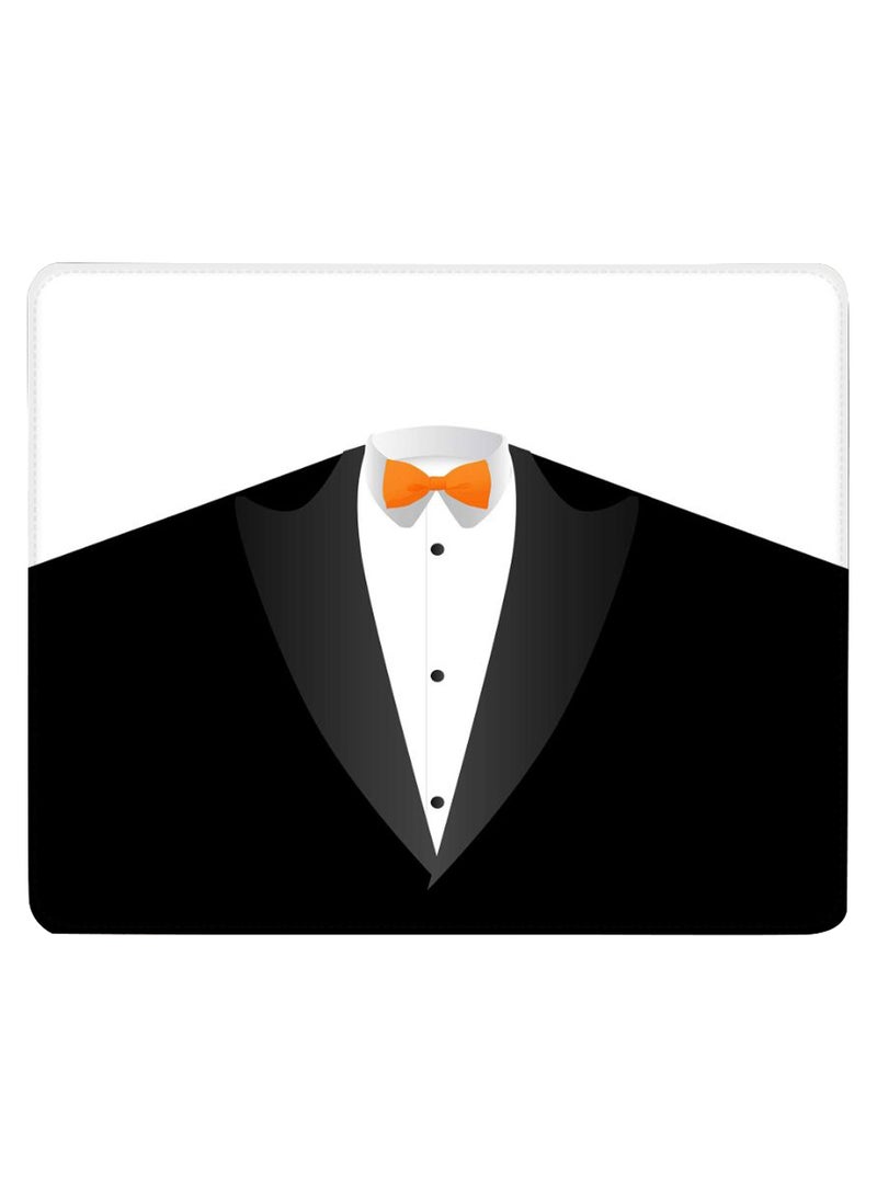Stylizedd - The Tux Non-Slip Gaming Mousepad White/Black - Image 1