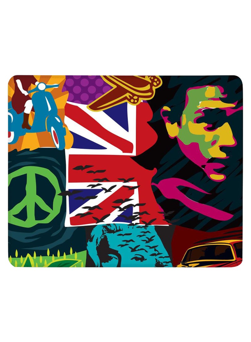 Stylizedd - Retro Spy Non-Slip Gaming Mousepad Multicolour - Image 1