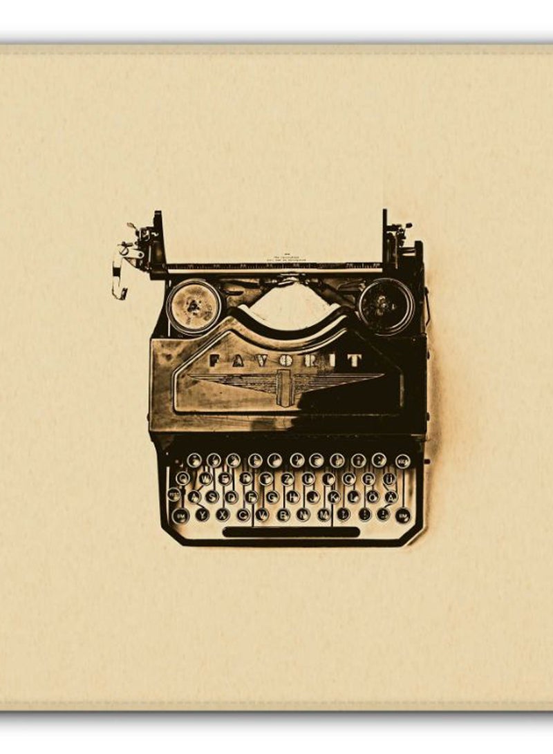 Stylizedd Typewriter Non-Slip Gaming Mousepad Beige  - Image 2