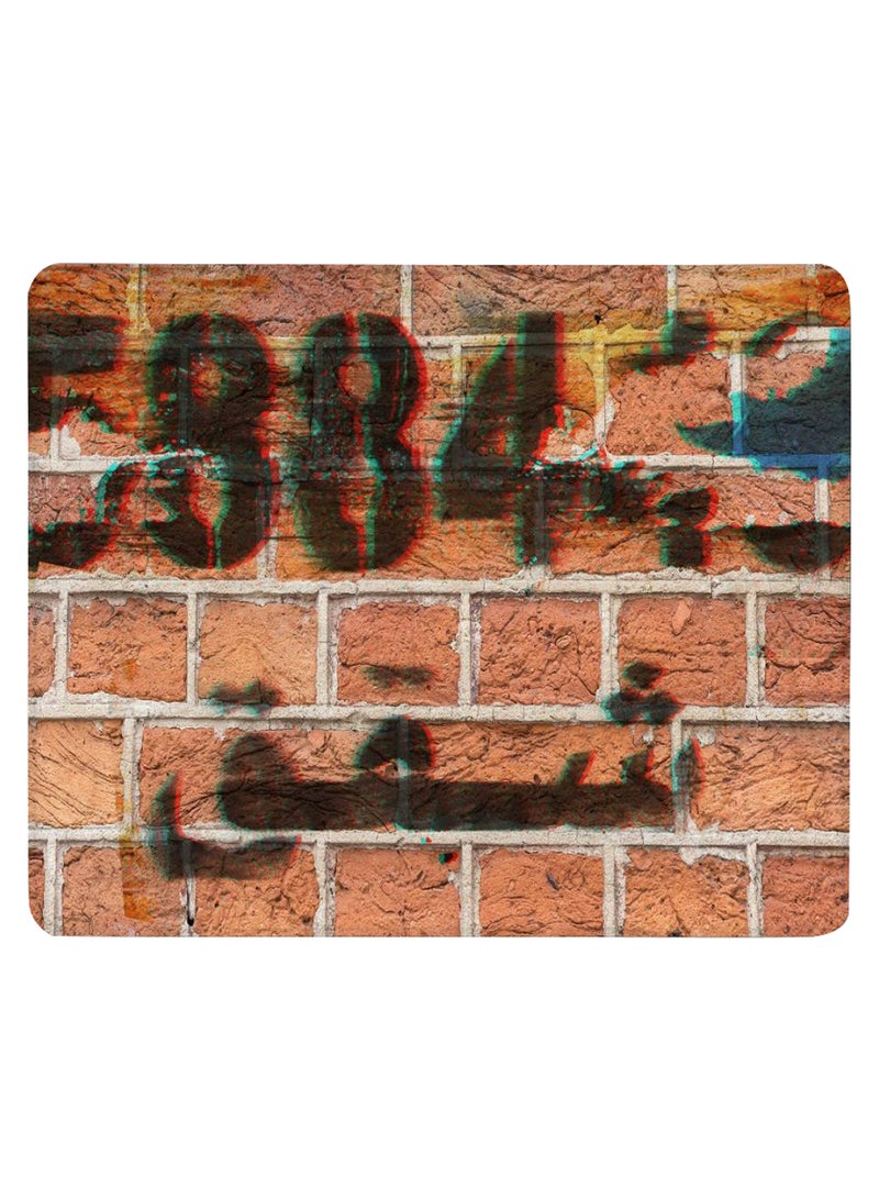 Stylizedd Wall Stencil Non-Slip Gaming Mousepad Multicolour - Image 1