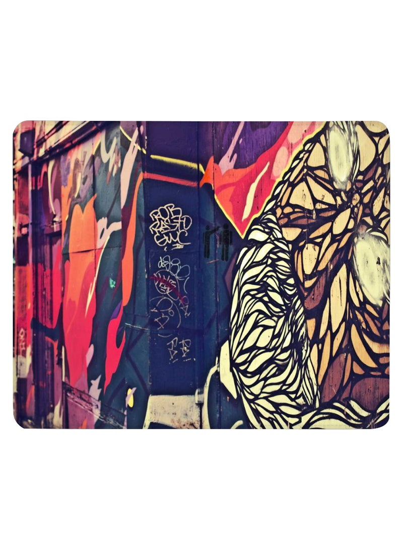 Stylizedd Wise Graffiti Non-Slip Gaming Mousepad Multicolour - Image 1