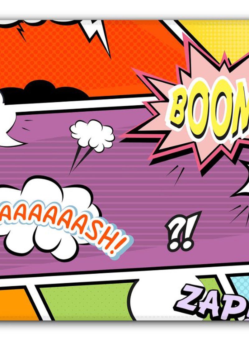 Stylizedd Comic Strip Non-Slip Gaming Mousepad Multicolour  - Image 2
