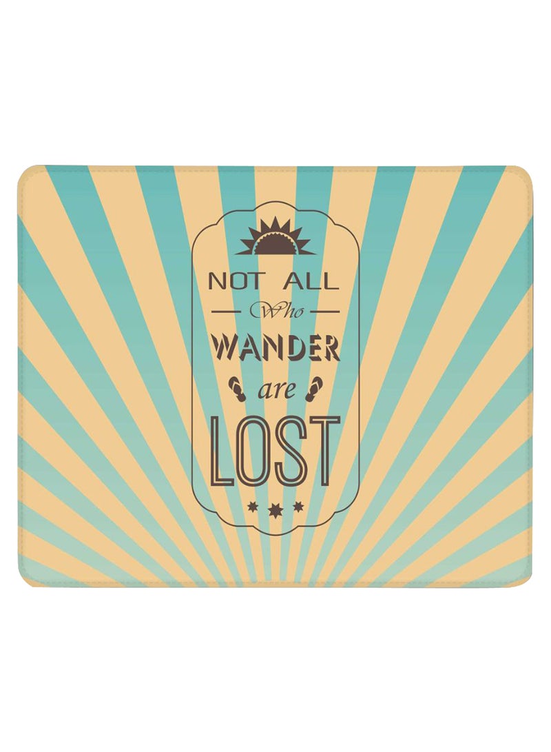 Stylizedd Wanderers Non-Slip Gaming Mousepad Blue/Beige/Black - Image 1