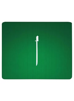 Stylizedd Sword Of Saudi Non-Slip Gaming Mousepad Green  - Image 1