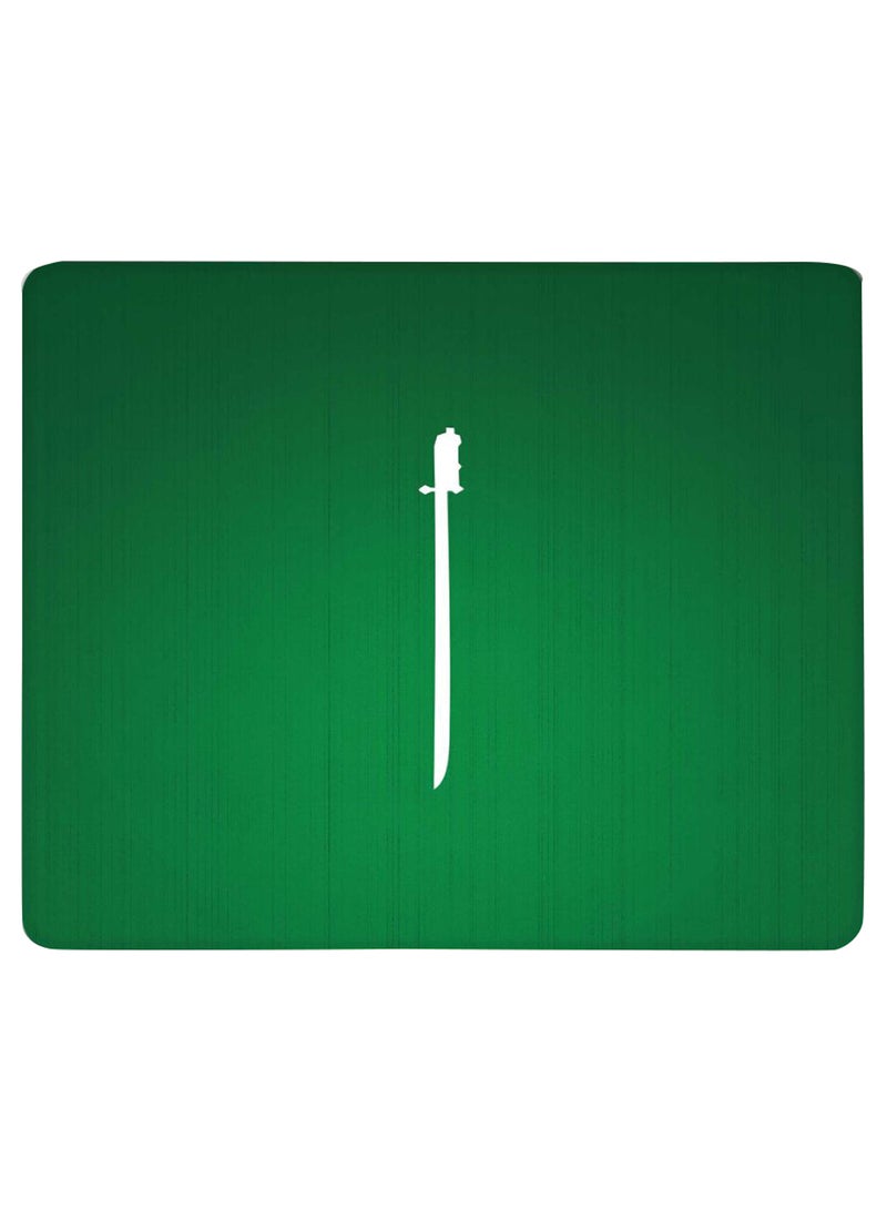 Stylizedd Sword Of Saudi Non-Slip Gaming Mousepad Green  - Image 1