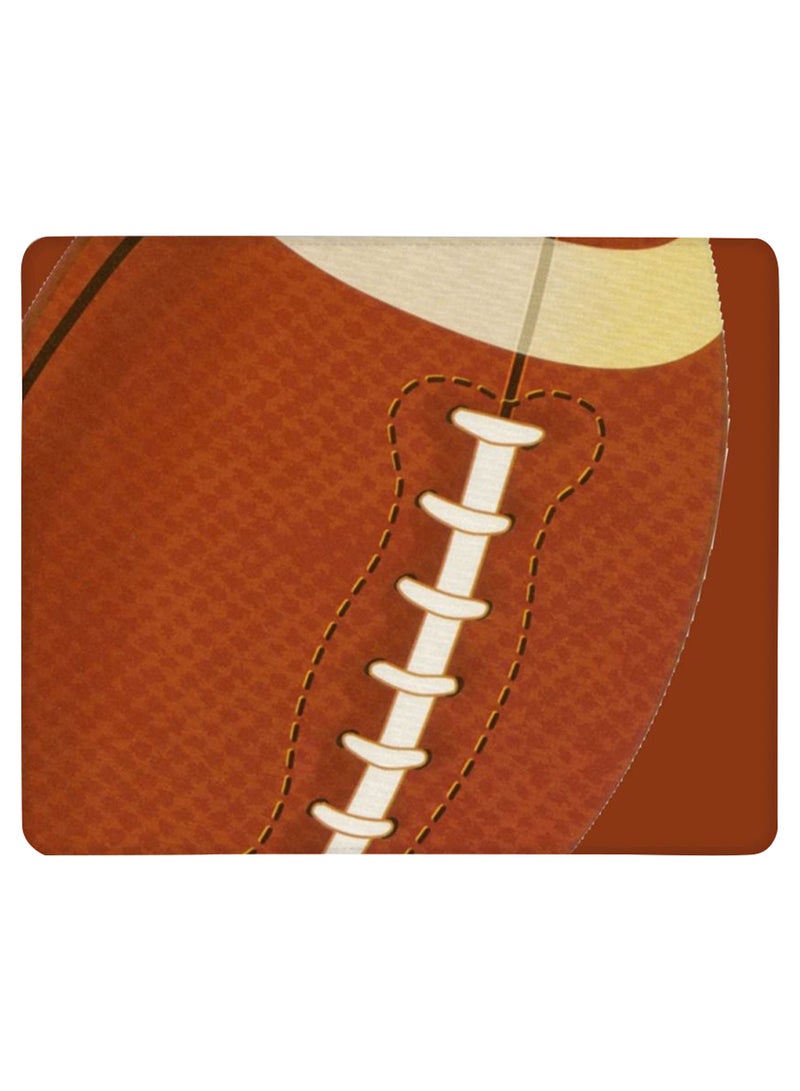 Stylizedd Rugby Ball Non-Slip Gaming Mousepad Brown  - Image 1