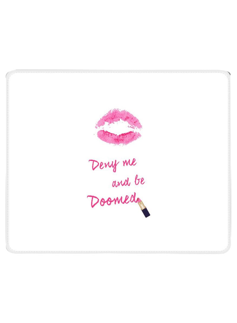 Stylizedd Raining Lipsticks Non-Slip Gaming Mousepad White  - Image 1