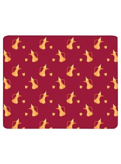 Stylizedd Pouring Dallah Non-Slip Gaming Mousepad Red/Yellow  - Image 1