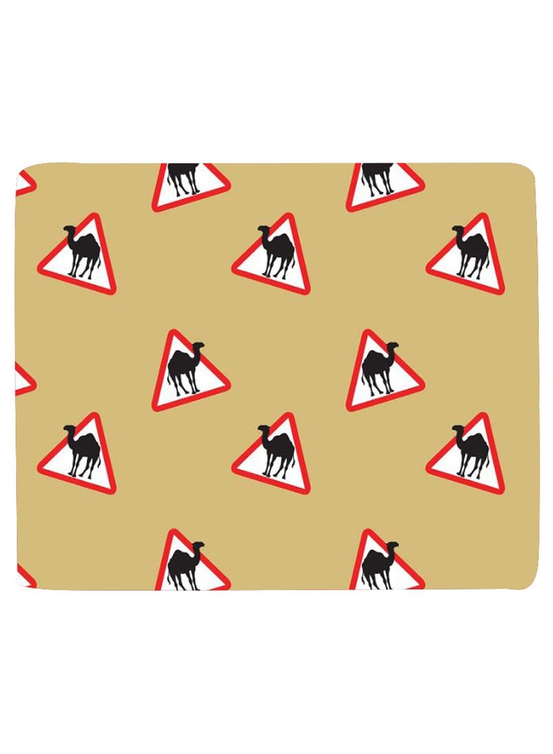 Stylizedd - Camel Signs Non-Slip Gaming Mousepad Beige - Image 1