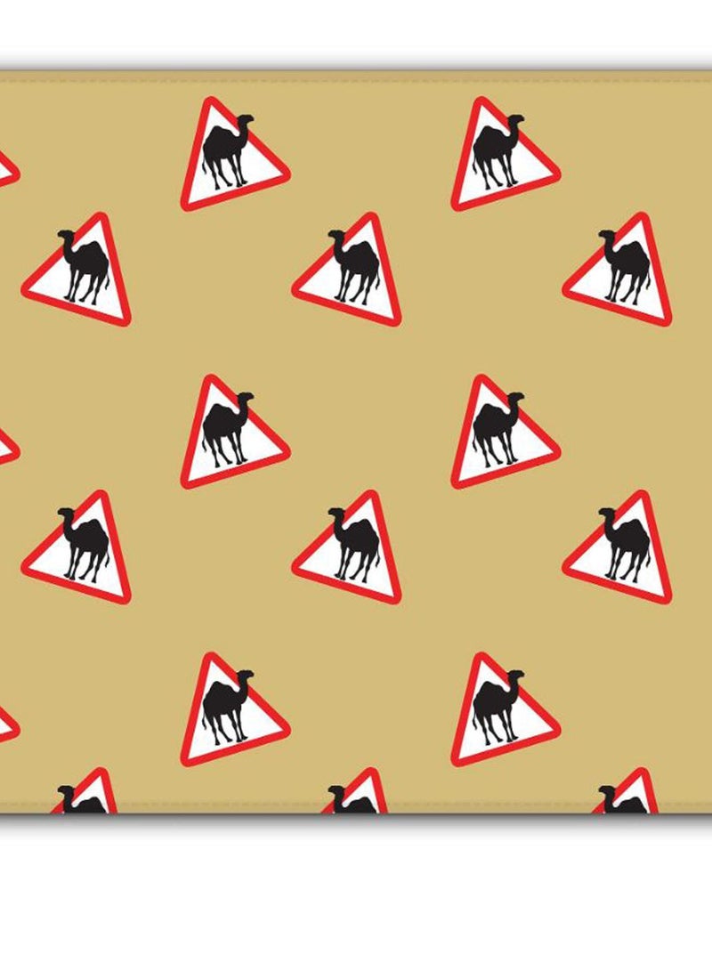 Stylizedd - Camel Signs Non-Slip Gaming Mousepad Beige - Image 1