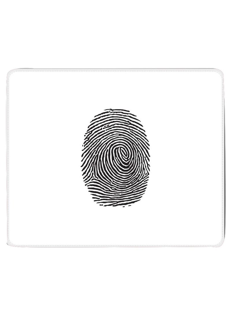 Stylizedd Finger Prints Non-Slip Gaming Mousepad White - Image 1