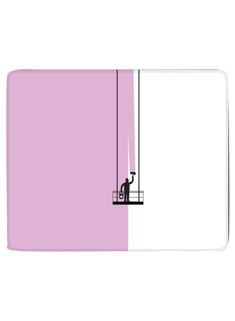 Stylizedd Paint Hanger Non-Slip Gaming Mousepad Pink/White - Image 1