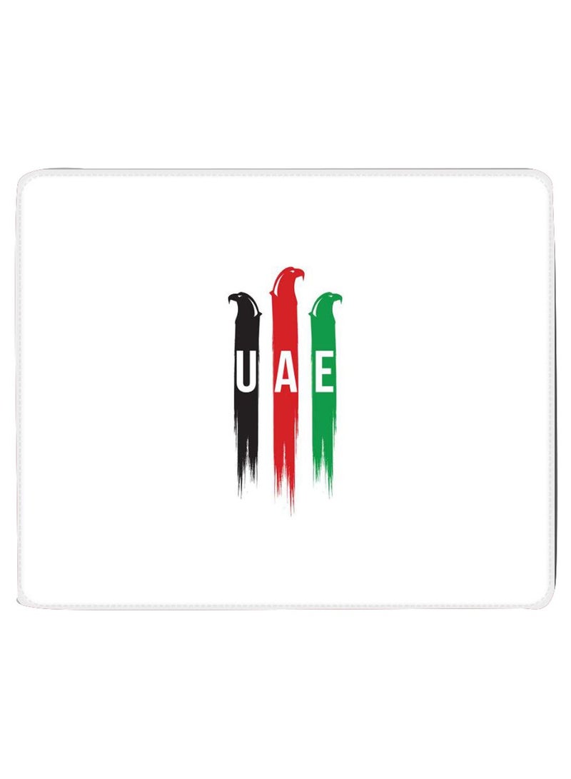 Stylizedd UAE Falcons Non-Slip Gaming Mousepad White - Image 1