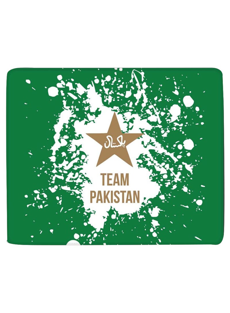 Stylizedd Team Pakistan Non-Slip Gaming Mousepad Green/White - Image 1