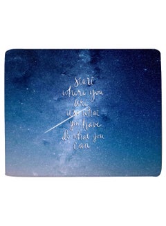 Start, Use, Do Non-Slip Gaming Mousepad Blue