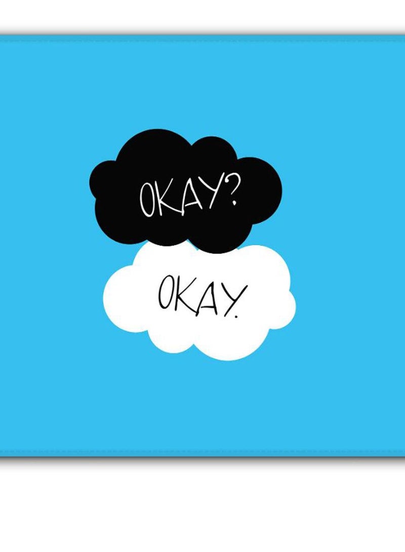 Stylizedd Okay Okay Non-Slip Gaming Mousepad Blue - Image 2