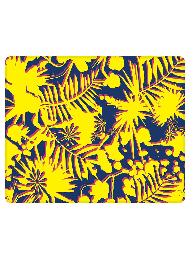 Stylizedd Hawaii Jungle Non-Slip Gaming Mousepad Yellow/Blue  - Image 1