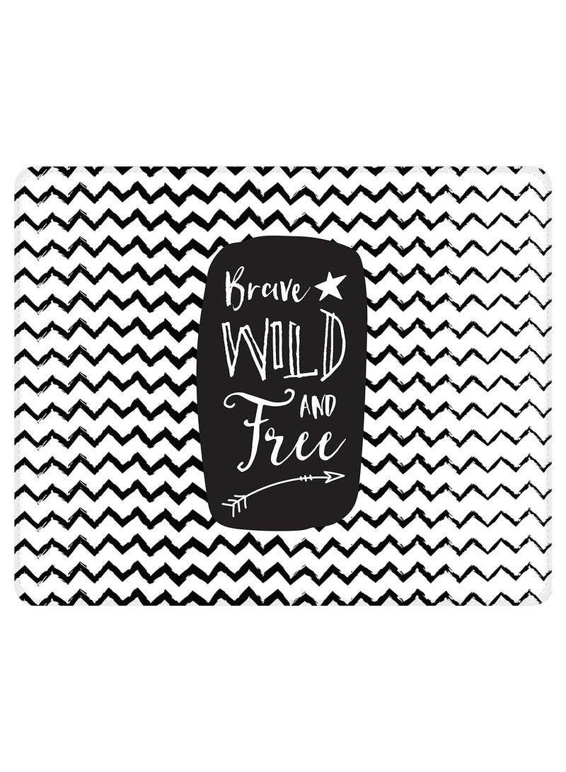 Stylizedd Brave, Wild And Free Non-Slip Gaming Mousepad Multicolour  - Image 1