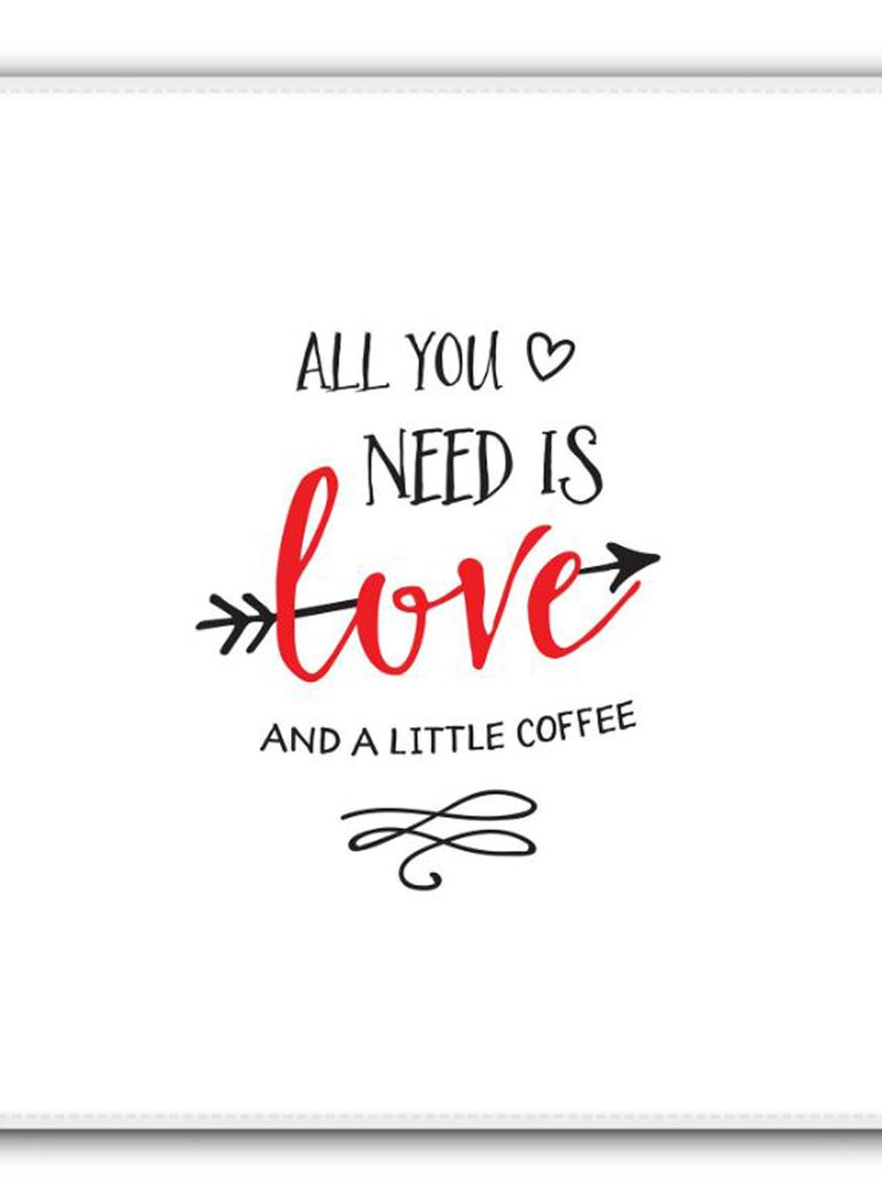 Stylizedd - All You Need Is A Little Love Non-Slip Gaming Mousepad White - Image 1
