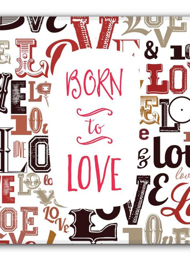 Stylizedd Born To Love Non-Slip Gaming Mousepad Multicolour - Image 2