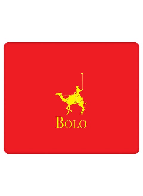 BOLO Printed Non-Slip Gaming Mousepad Red
