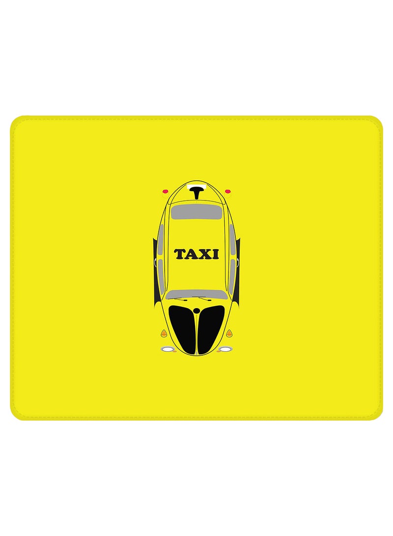 Stylizedd Taxi Printed Non-Slip Gaming Mousepad Yellow - Image 1